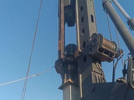 КБУРГ-14 на базе ZR160 — массовая забивка свай в Нижнекамске